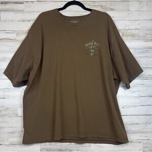 St. Johns Bay Men's Graphic Short Sleeve T-Shirt Rockin Blues Brown 3XL Guitar